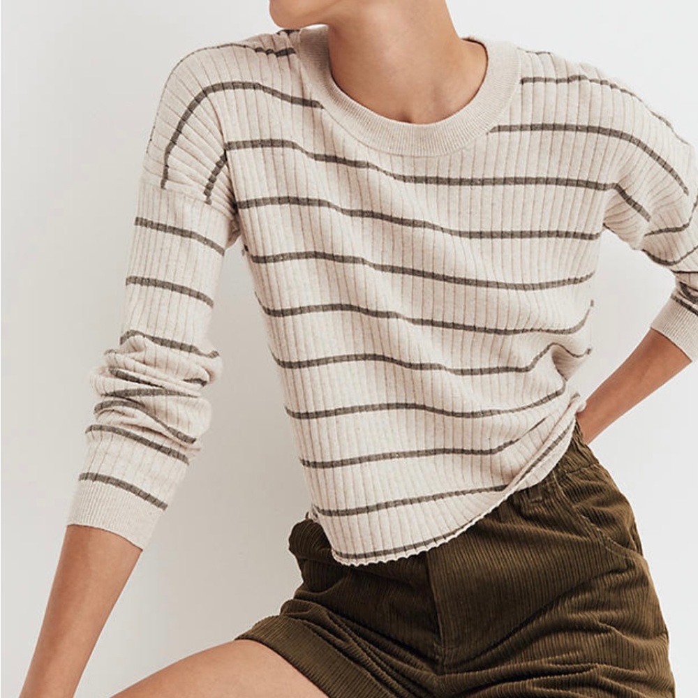 Lawson Crop Pullover in Stripe